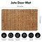 Americanflat 17.5" x 30" Jute Doormat with Heavy-Duty Non-Slip Backing - Natural Brown